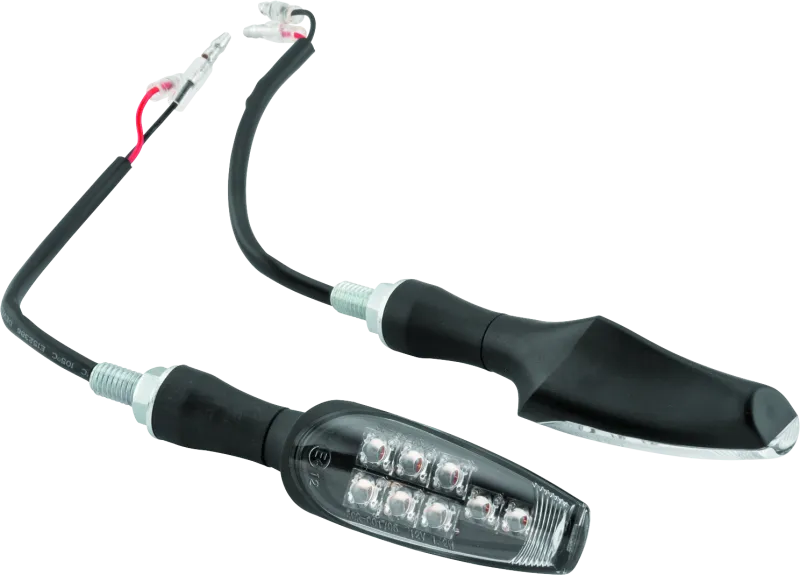 BikeMaster 8 Led Turnsignals Pair - Black