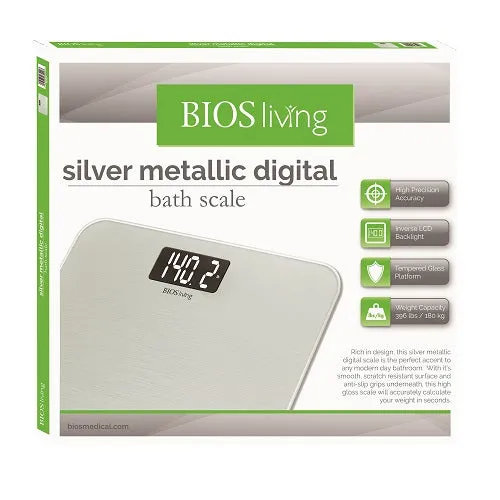 BIOS Living Metallic Digital Scale (Silver) (SC429)
