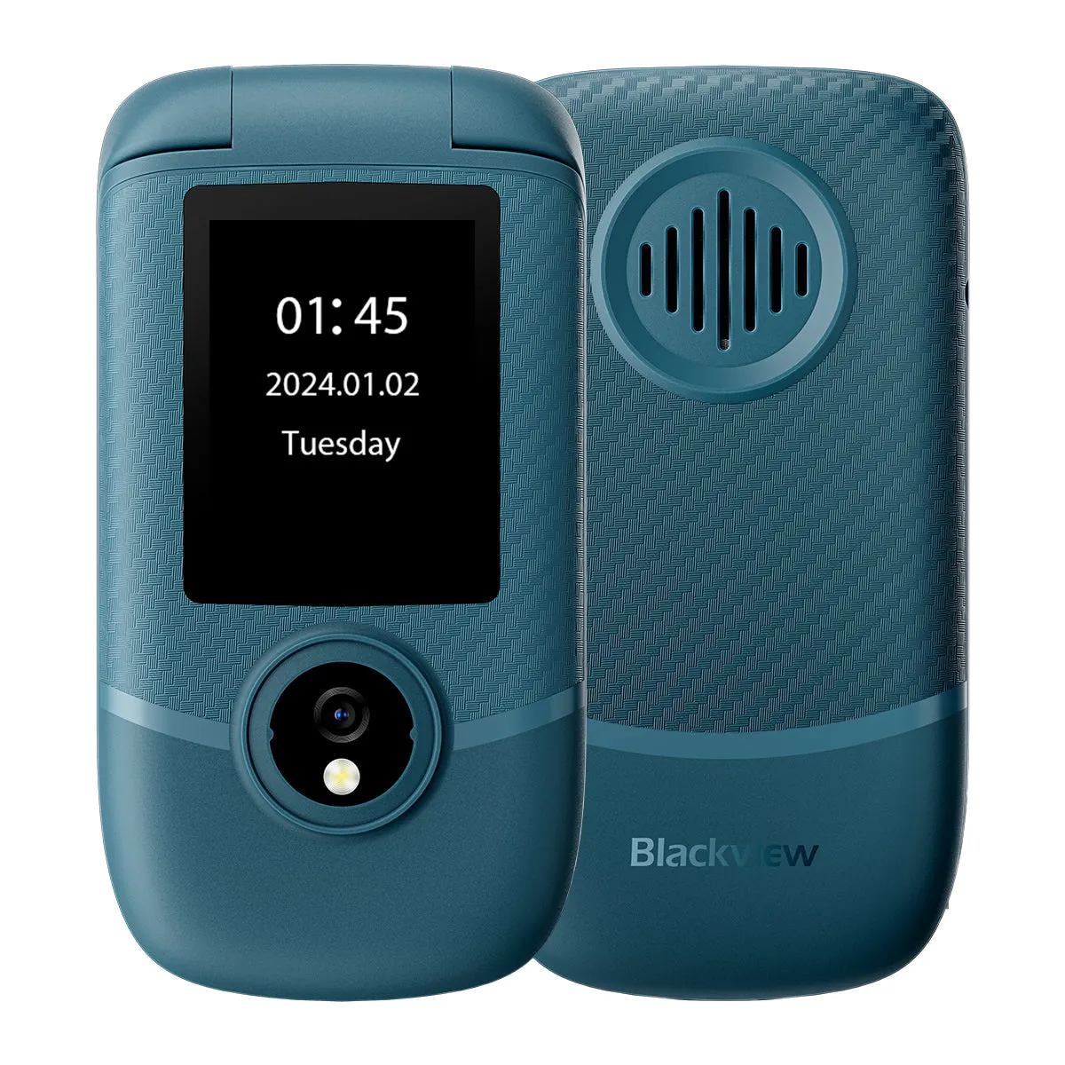 Blackview N2000 Flip 2.8" 1.77" Display Unisoc T107 1500mAh Dual SIM 4G Cell Phone