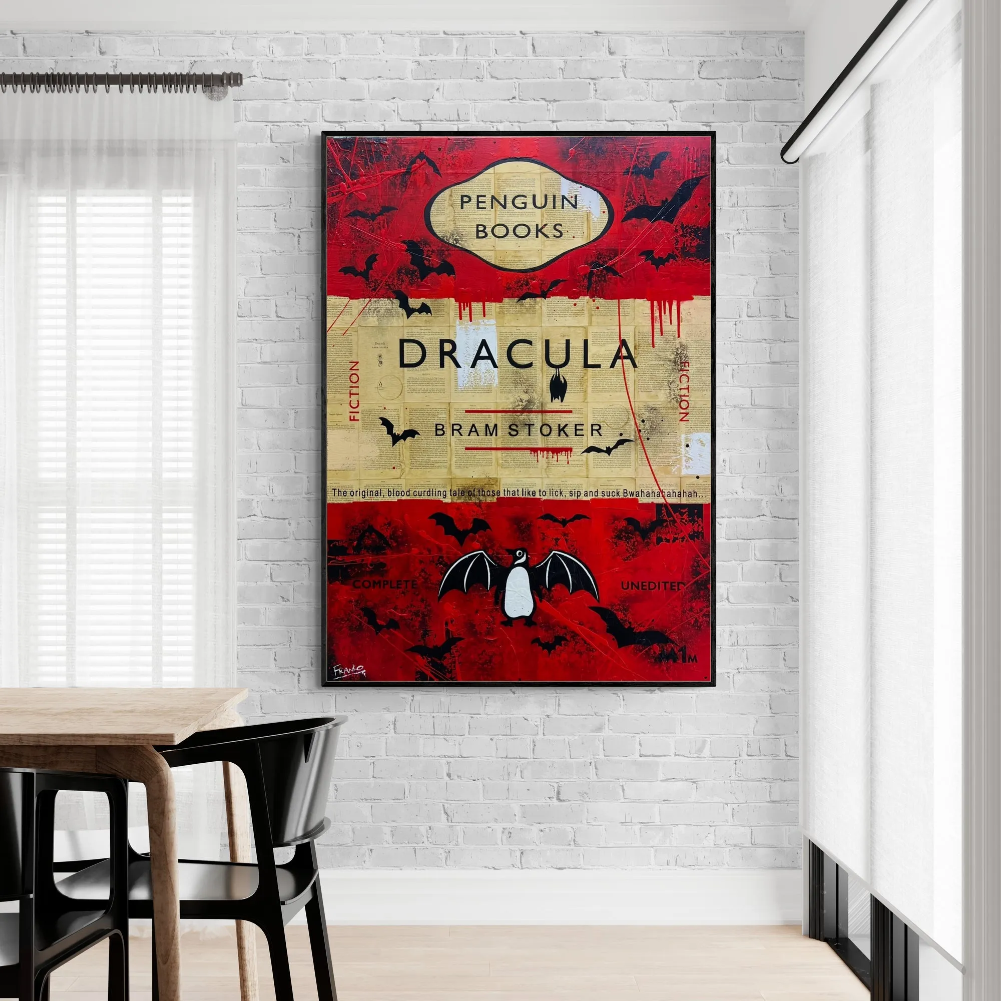 Bloodsuckers 140cm x 100cm Dracula Urban Pop Book Club Painting (SOLD)