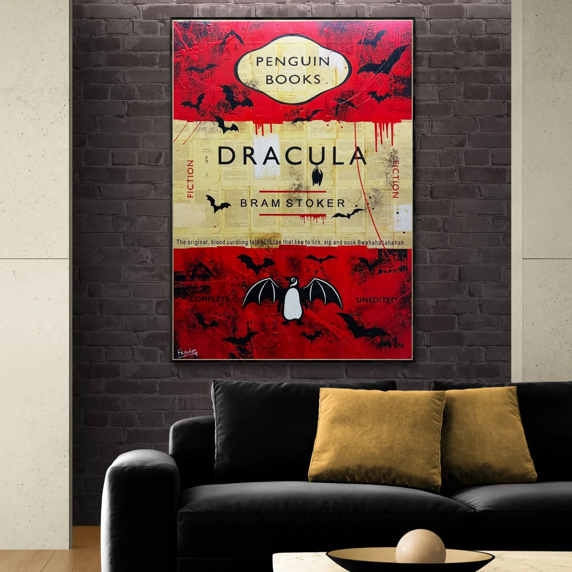 Bloodsuckers 140cm x 100cm Dracula Urban Pop Book Club Painting (SOLD)