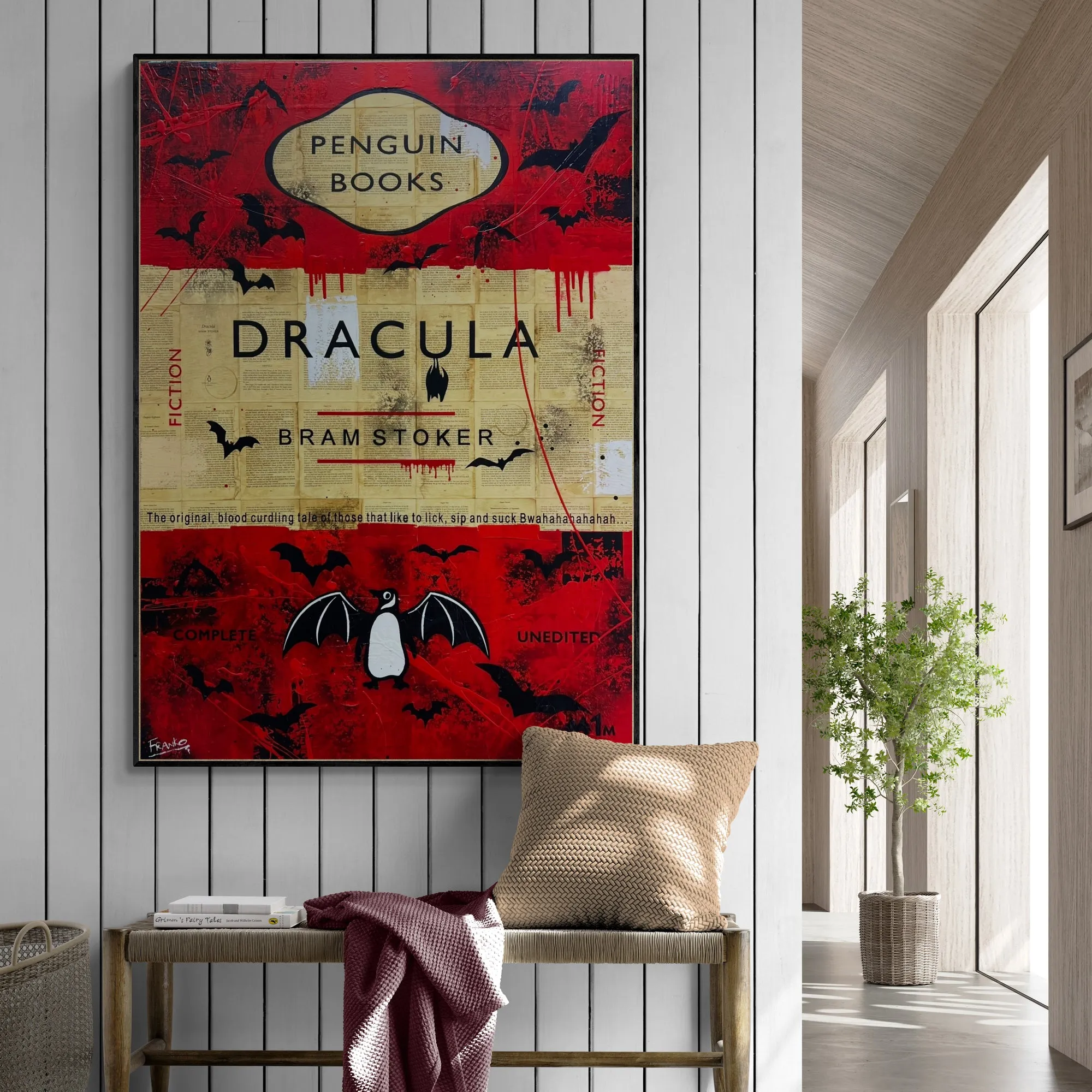 Bloodsuckers 140cm x 100cm Dracula Urban Pop Book Club Painting (SOLD)