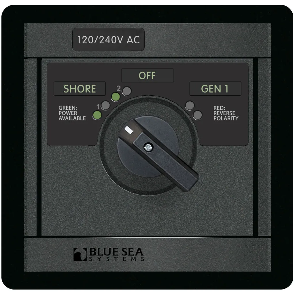 Blue Sea 30A 120/240V AC Rotary Panel