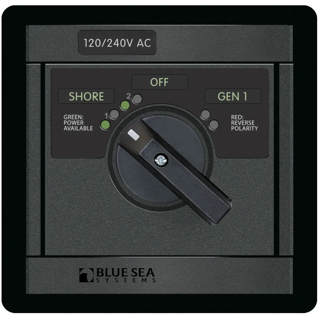 Blue Sea 65A 2 Source AC Rotary Panel