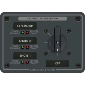 Blue Sea Panel 120VAC/32A Rotoff 3 Position