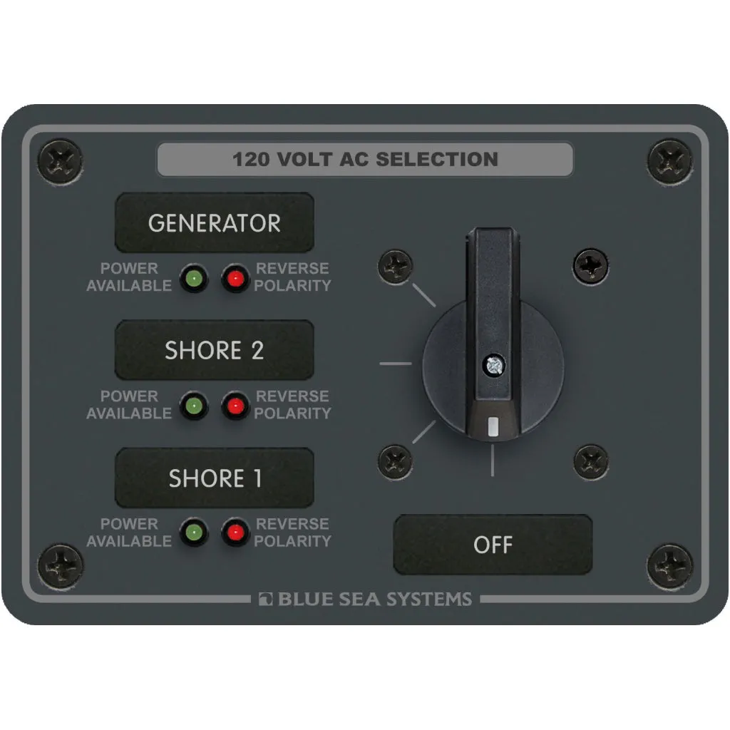 Blue Sea Panel 120VAC/32A Rotoff 3 Position