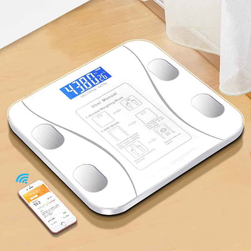 Body Fat Smart Scale Wireless Digital Bathroom Weight Scale Body Composition Analyzer With Smartphone App Bluetooth-compatible