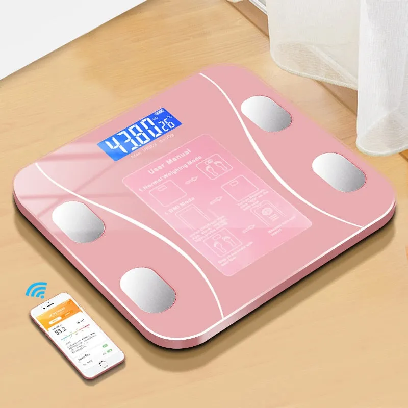 Body Fat Smart Scale Wireless Digital Bathroom Weight Scale Body Composition Analyzer With Smartphone App Bluetooth-compatible