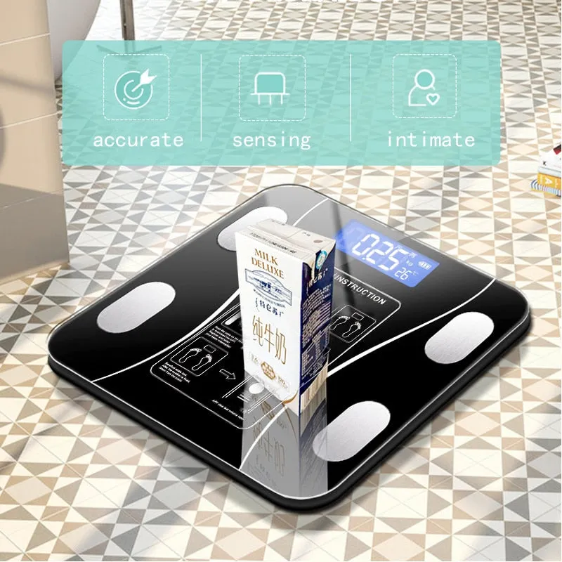 Body Fat Smart Scale Wireless Digital Bathroom Weight Scale Body Composition Analyzer With Smartphone App Bluetooth-compatible