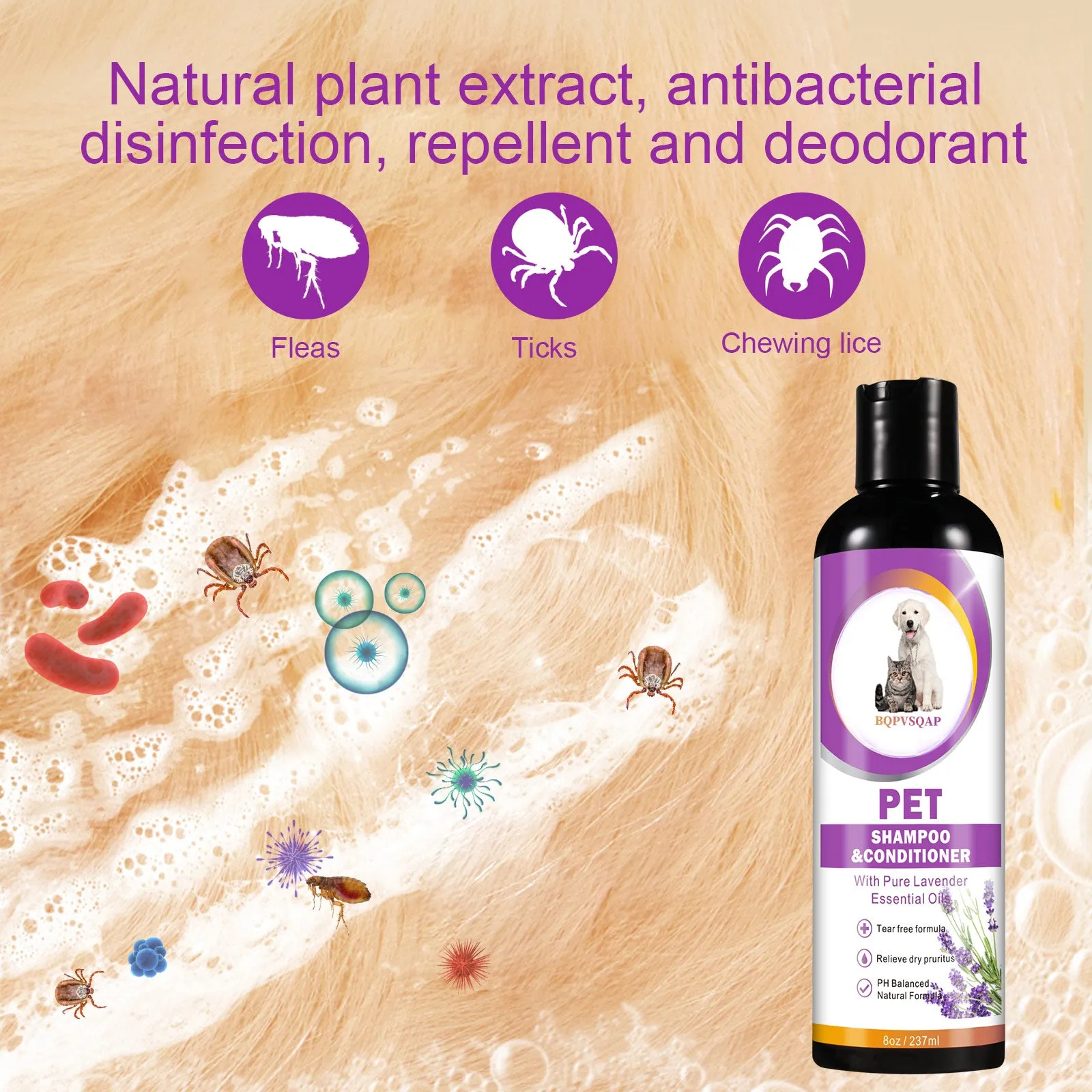 BQPVSQAP Pet Shampoo