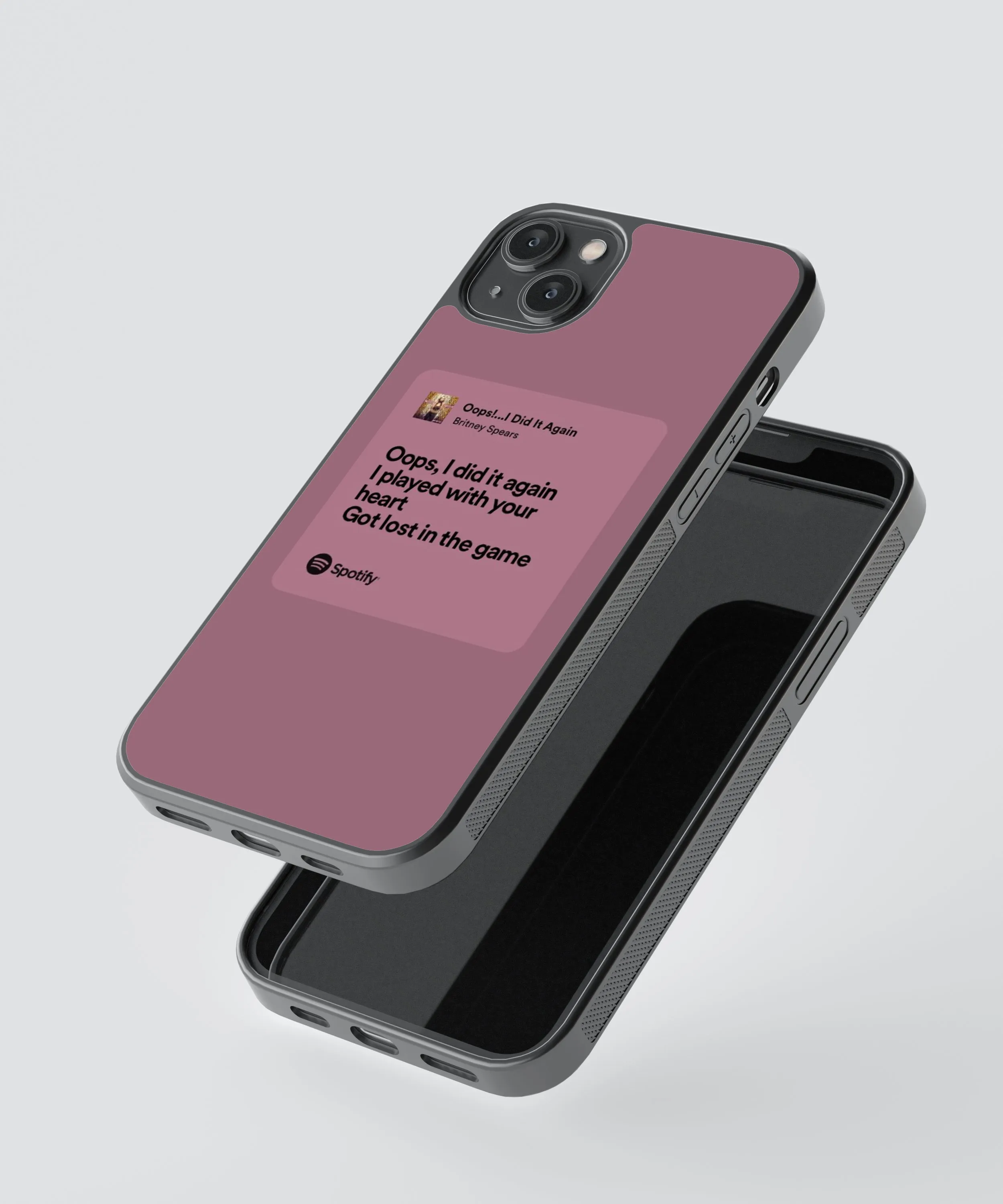 Britney Spears Oops, I did it again Spotify Glass Phone Case Cover