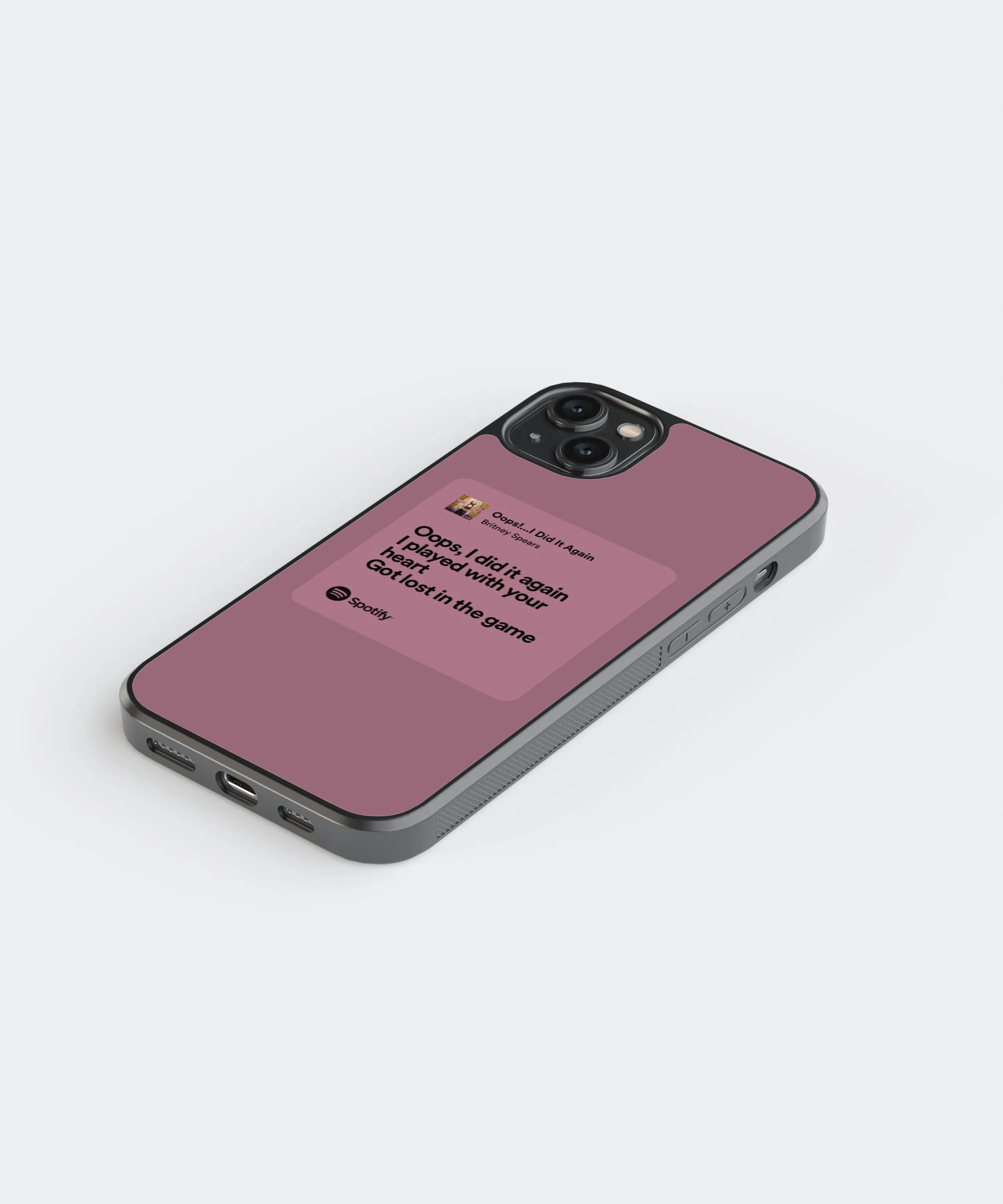 Britney Spears Oops, I did it again Spotify Glass Phone Case Cover