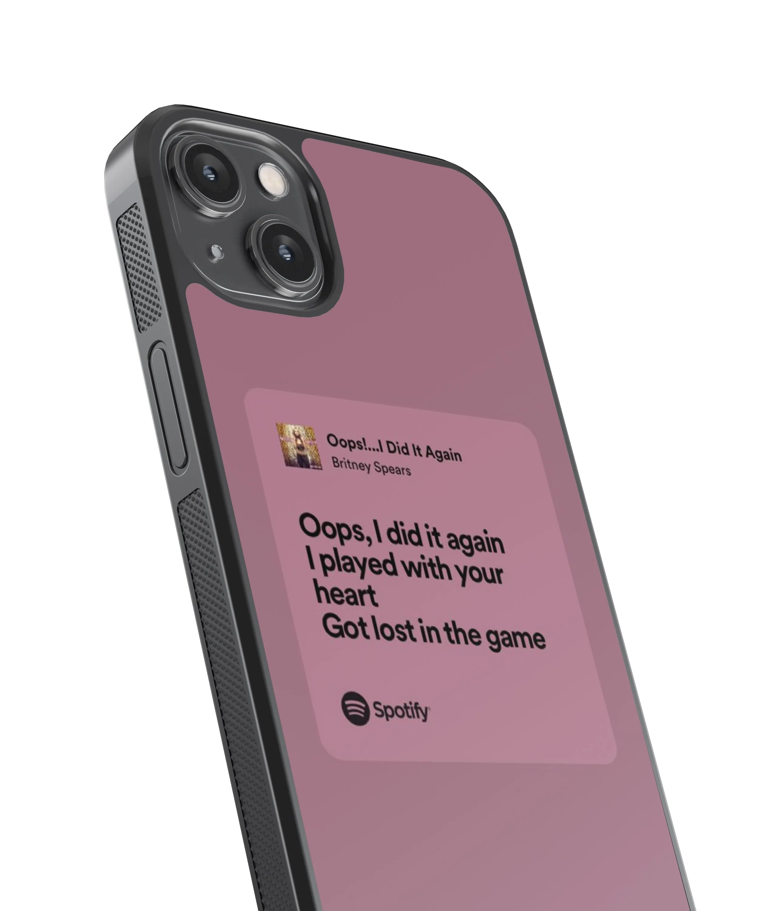 Britney Spears Oops, I did it again Spotify Glass Phone Case Cover