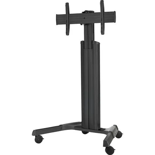 Chief LPAUB Series Large Fusion Manual Height Adjustable Mobile AV Cart (Black) For Displays 42-86"