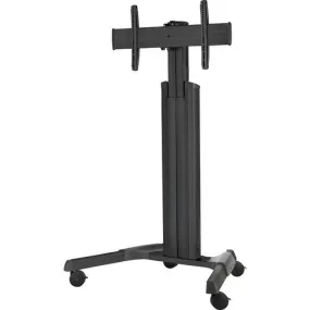 Chief LPAUB Series Large Fusion Manual Height Adjustable Mobile AV Cart (Black) For Displays 42-86"