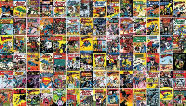 Classic DC Comics Covers Peel & Stick Wallpaper Mural