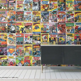 Classic DC Comics Covers Peel & Stick Wallpaper Mural