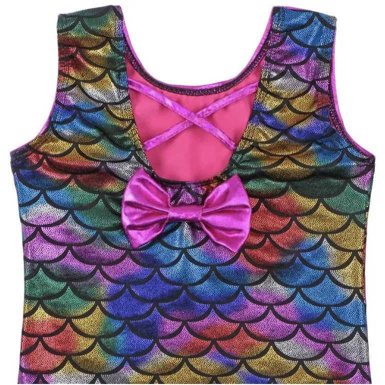 Colourful Mermaid Scales Leotard