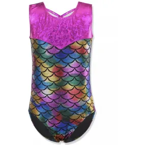Colourful Mermaid Scales Leotard