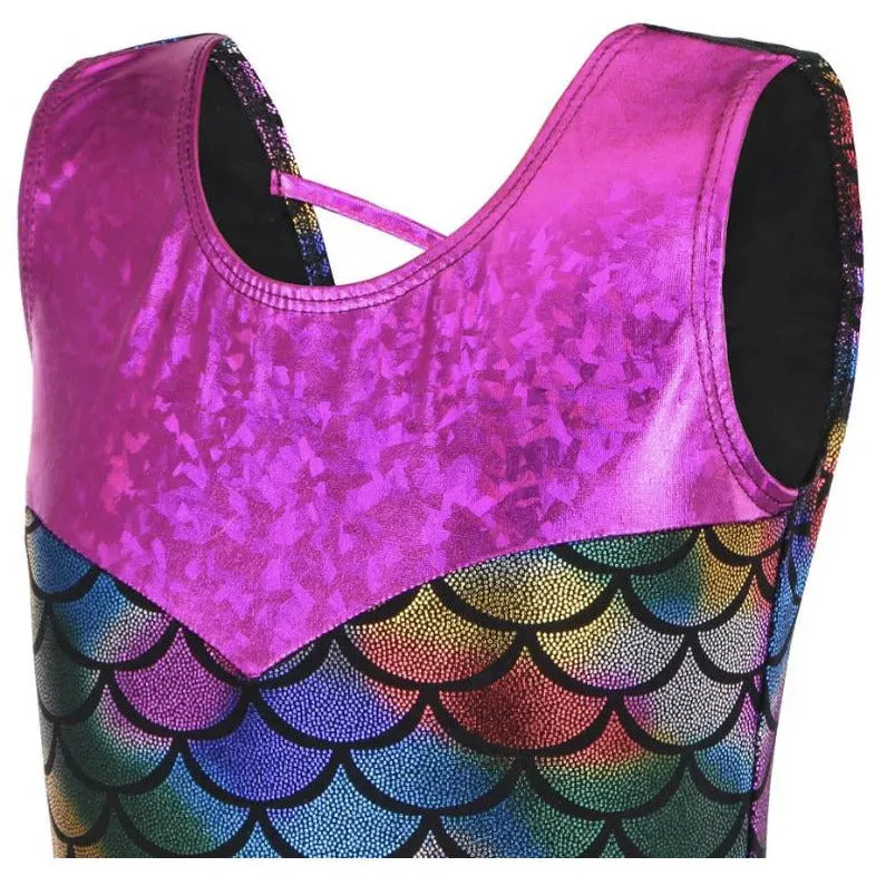 Colourful Mermaid Scales Leotard