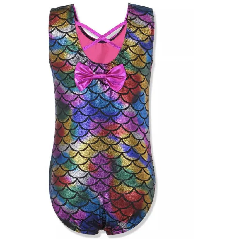 Colourful Mermaid Scales Leotard