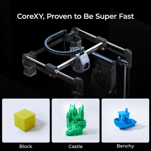 Creality K1C 3D Printer-2024 New Version 600mm/s High-Speed Auto Leveling Robust Direct Extruder Support 300°C Printing Upgrade K1 3D Printer with AI Camera Support Carbon Fiber Filaments-AU Stock