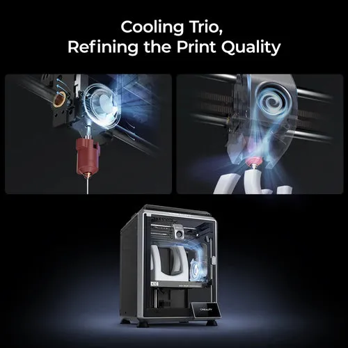 Creality K1C 3D Printer-2024 New Version 600mm/s High-Speed Auto Leveling Robust Direct Extruder Support 300°C Printing Upgrade K1 3D Printer with AI Camera Support Carbon Fiber Filaments-AU Stock