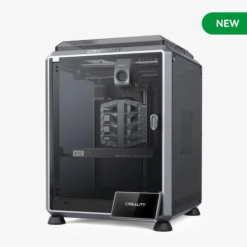 Creality K1C 3D Printer-2024 New Version 600mm/s High-Speed Auto Leveling Robust Direct Extruder Support 300°C Printing Upgrade K1 3D Printer with AI Camera Support Carbon Fiber Filaments-AU Stock