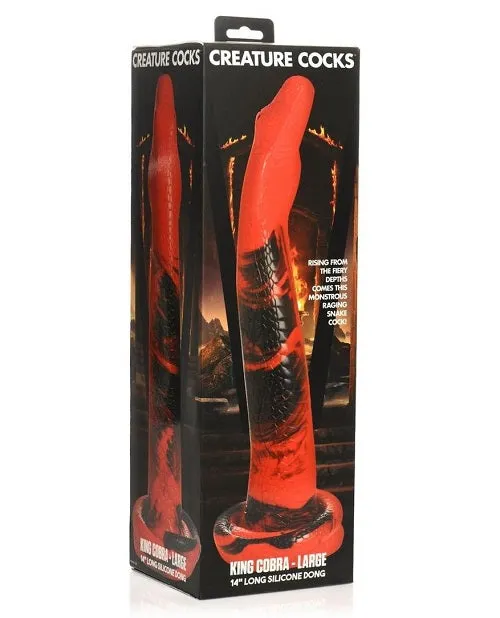 Creature Cocks - King Cobra Long Silicone Dildo Large - 14in