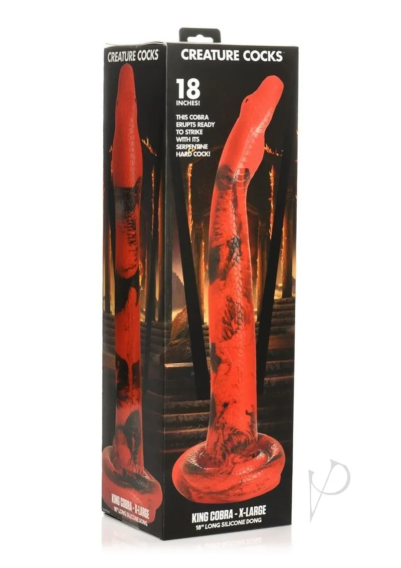 Creature Cocks King Cobra Long Silicone Dildo XLarge 18in