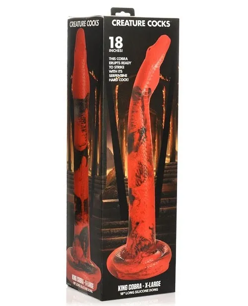 Creature Cocks - King Cobra Long Silicone Dildo XLarge - 18in