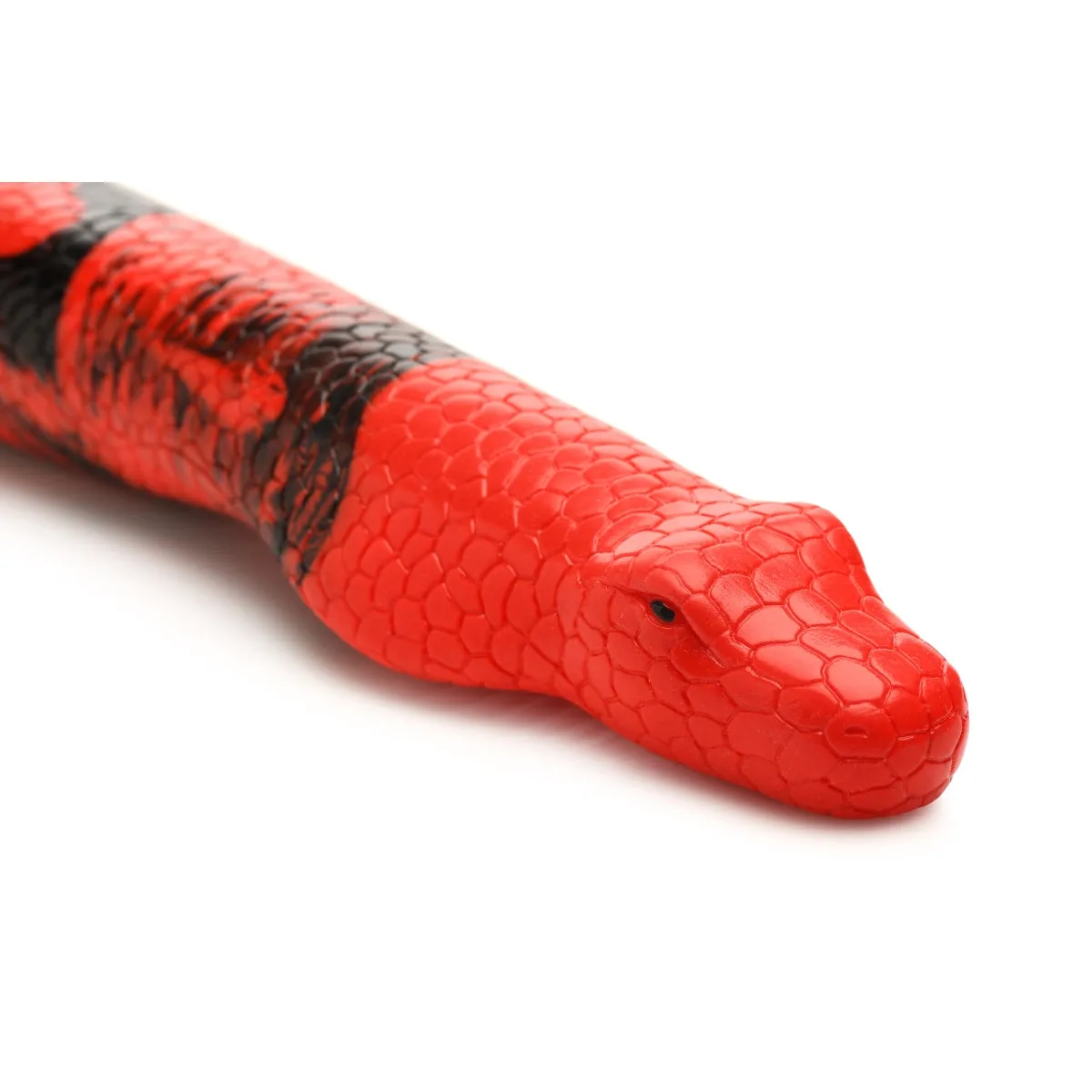 Creature Cocks King Cobra Silicone Dong Red Black