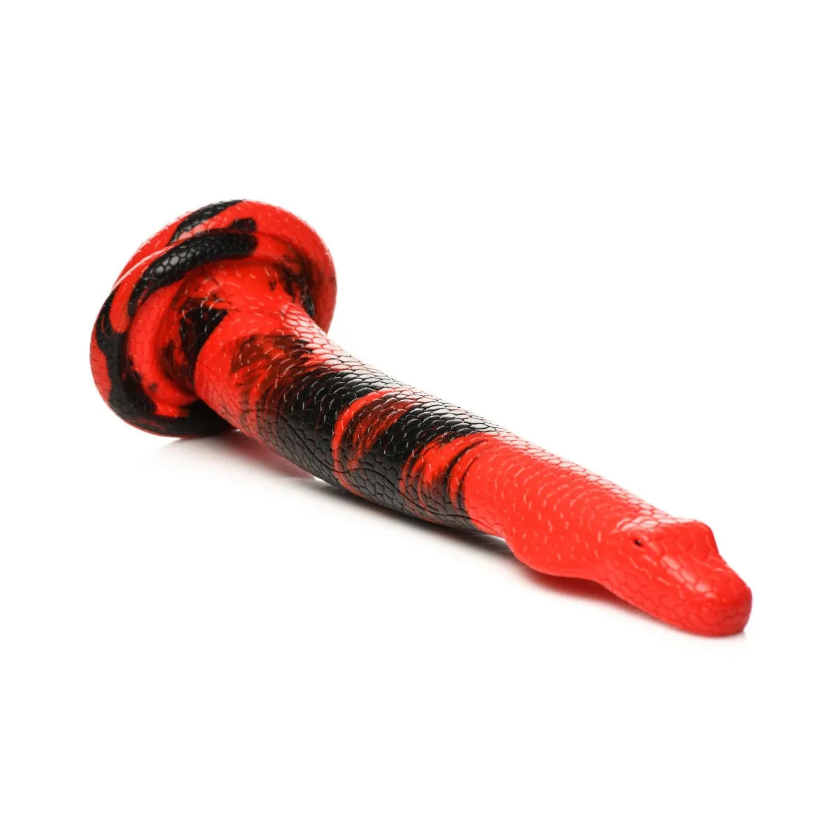 Creature Cocks King Cobra Silicone Dong Red Black