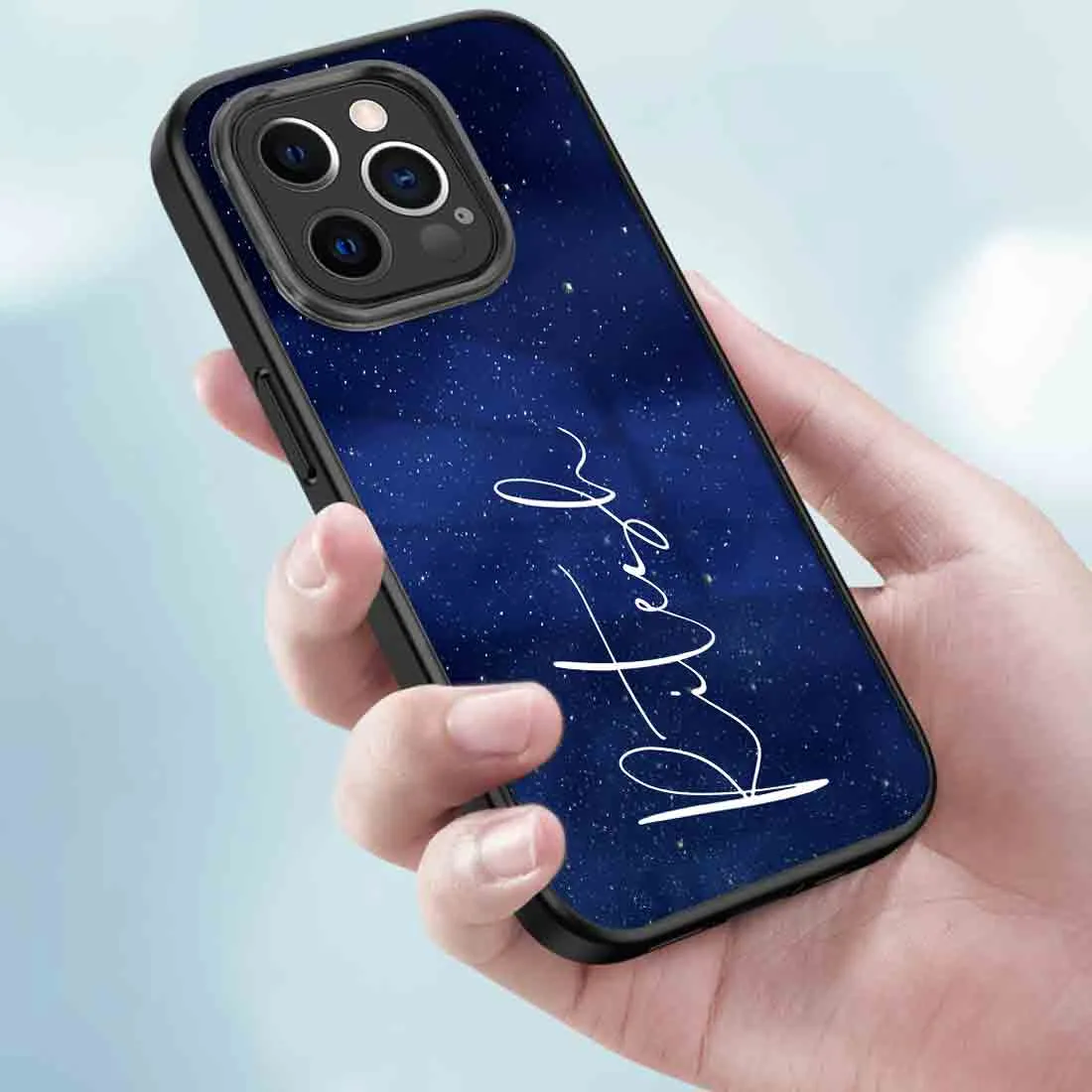 Custom I Phone Cases Mobile Cover iPhone 13 pro Case With Calligraphy Name - Stars