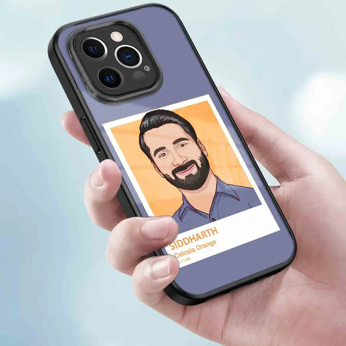 Custom iPhone Case with Picture iPhone 13 pro Case - Orange Pantone