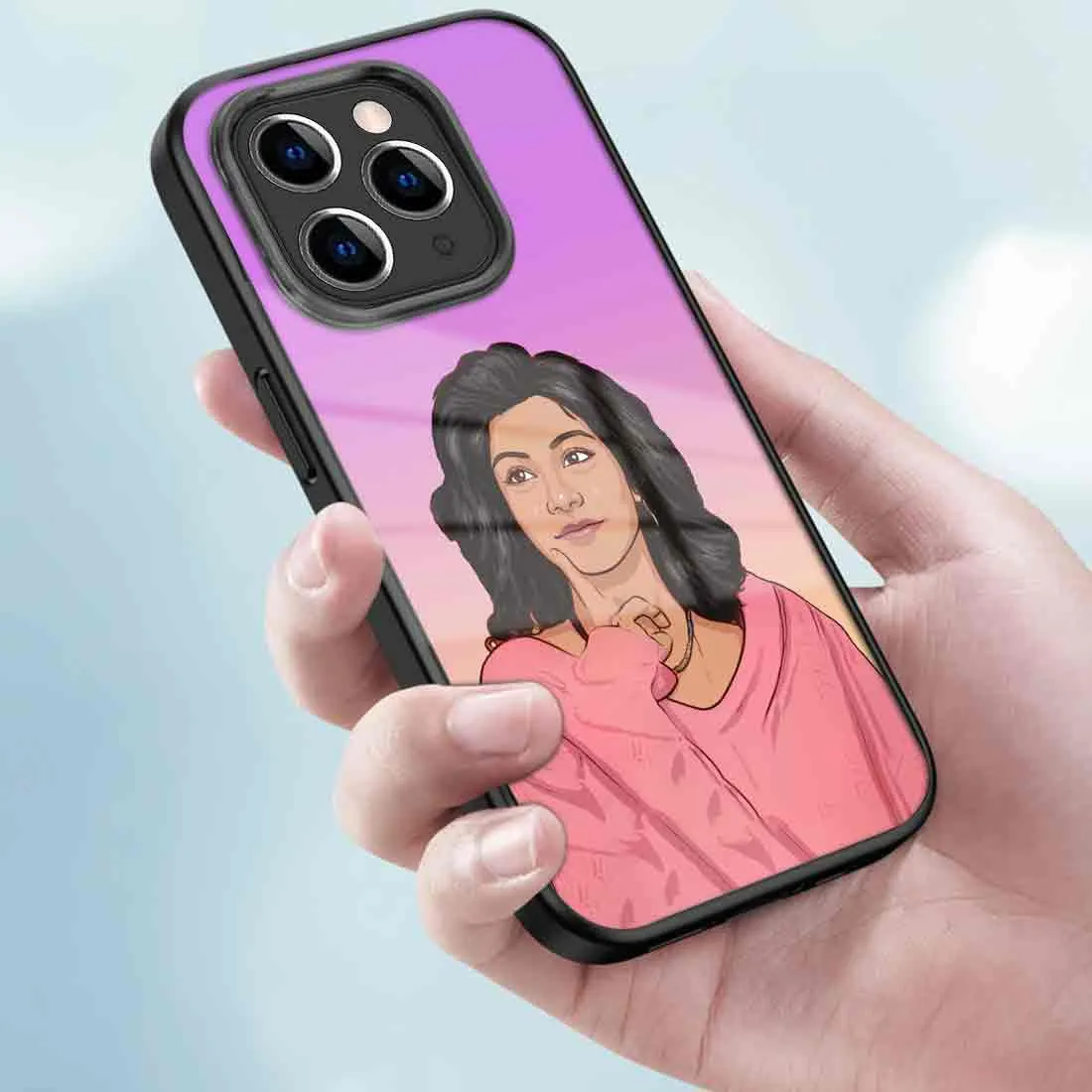 Custom Mobile Phone Cover Photo iPhone 11Pro Back Cover Case With Cartoon Filter