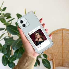 Customize Photo With Name Transparent Silicon Case For Motorola