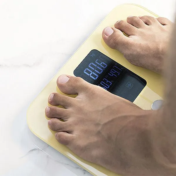 Digital Bathroom Scales Cecotec Surface Precision 10400 Smart Healthy Vision Yellow