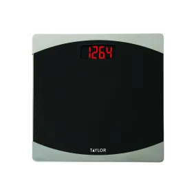 Digital Glass Bathroom Scale with Red LCD Display