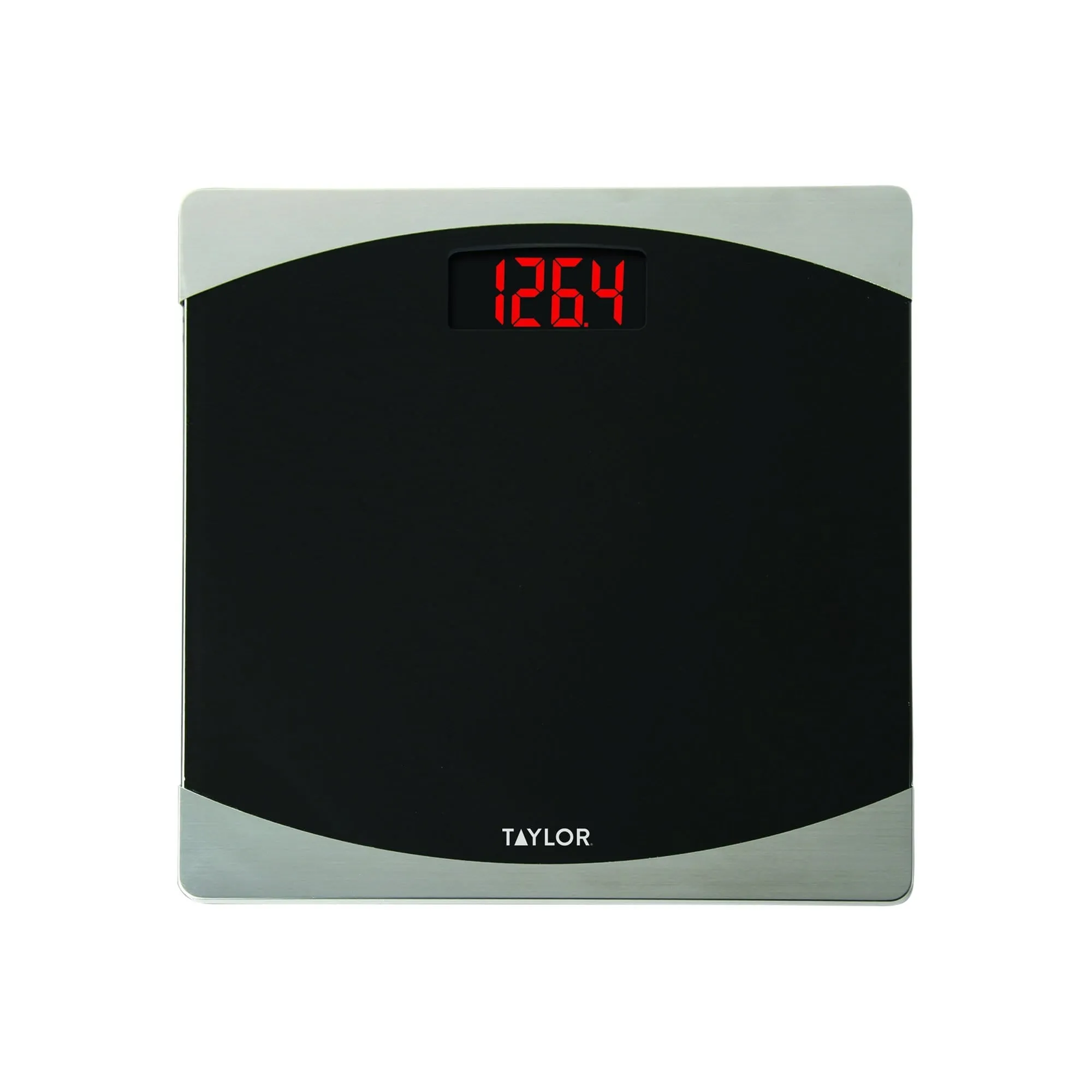 Digital Glass Bathroom Scale with Red LCD Display