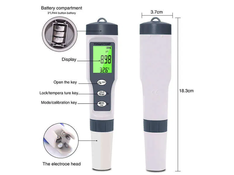Digital pH Meter - TDS Tester