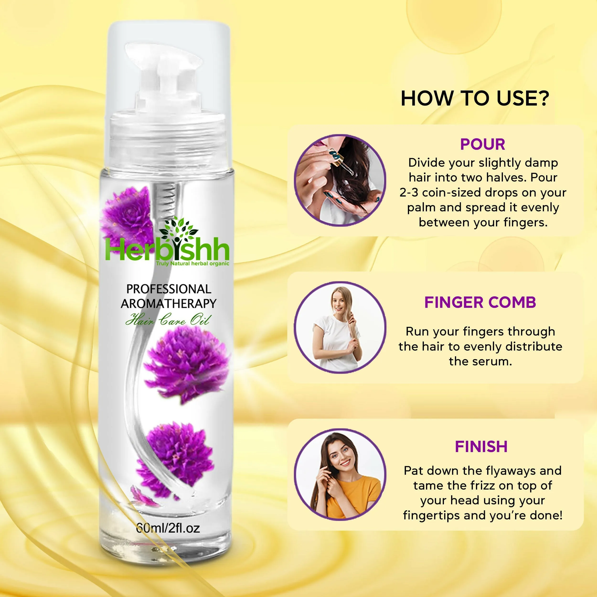 Essential Care Flower Hair Serum - Herbishh