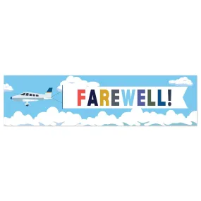 Farewell Airplane To-Go Banner 50" x 13" | 1ct