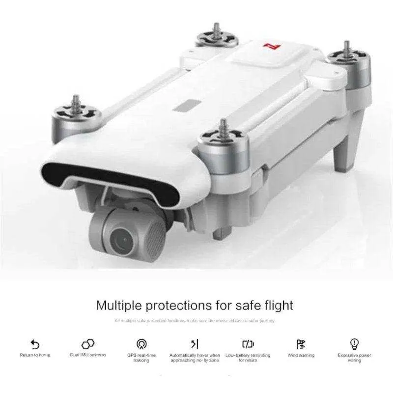 FIMI X8SE 2022 V2 Drone Camera Professional GPS 4K Foldable RC Quadcopter, 35-min Flight Time, 10km Video Transmission, Follow me, 3-Axis Gimbal (2 Batteries Megaphone) 128GB TUTT