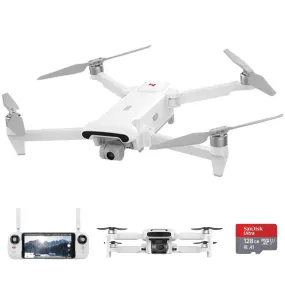 FIMI X8SE 2022 V2 Drone Camera Professional GPS 4K Foldable RC Quadcopter, 35-min Flight Time, 10km Video Transmission, Follow me, 3-Axis Gimbal (2 Batteries Megaphone) 128GB TUTT