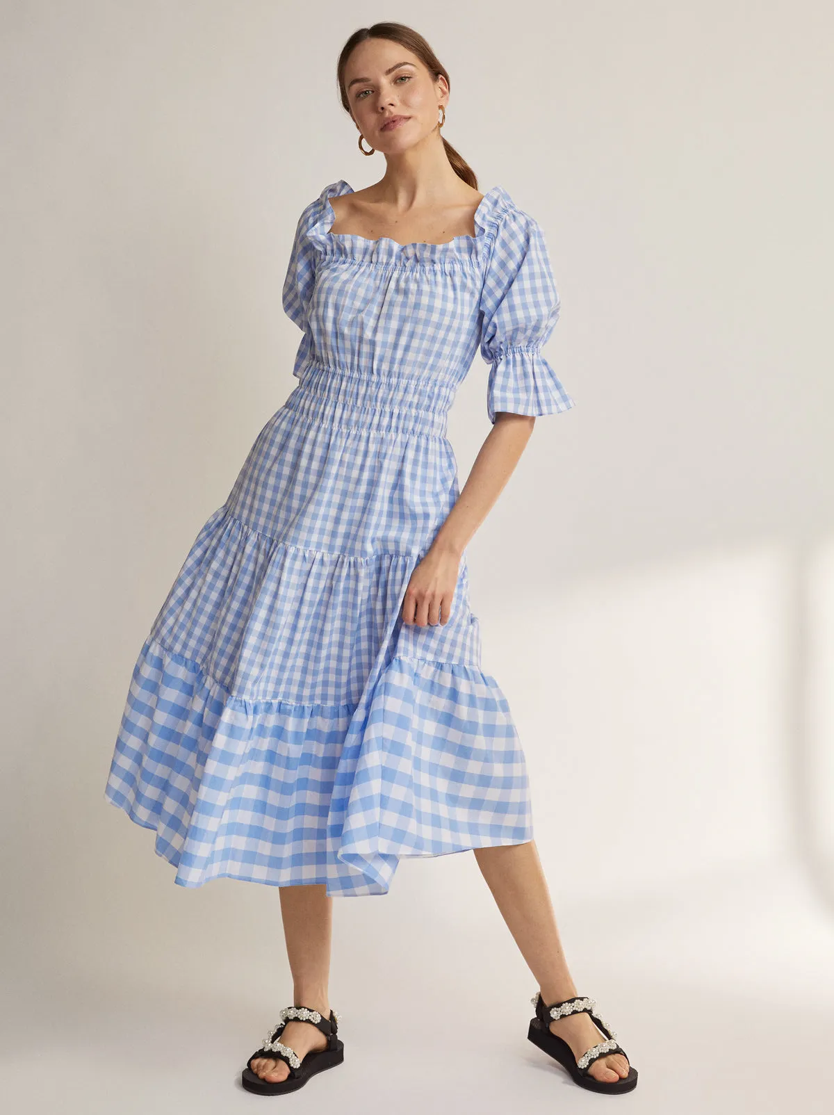 Fonteyn Blue Gingham Dress