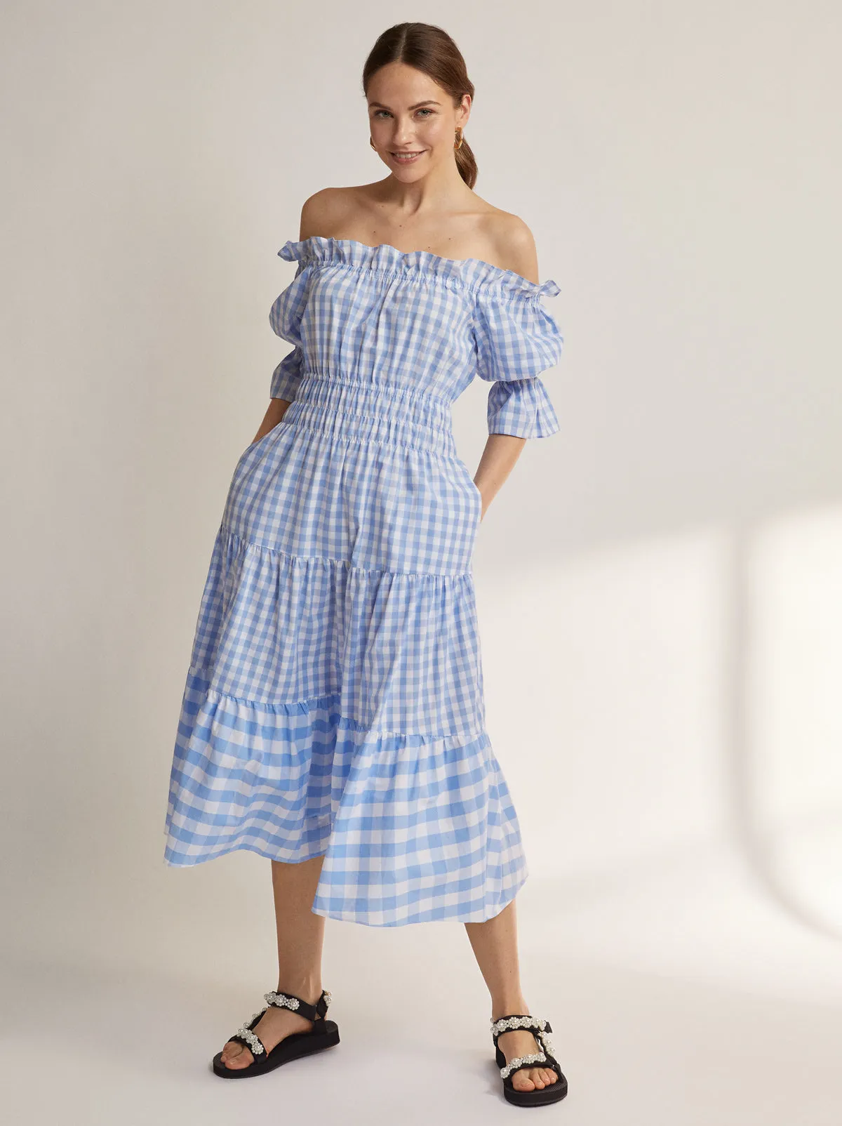 Fonteyn Blue Gingham Dress
