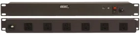 Geist Manufacturing BRT060-10 Rackmount 10 Outlet 15A Non-Suppressed AC Power DA