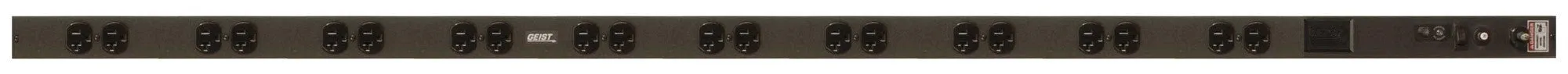 Geist Manufacturing VRTB200-10210 Vertical 20 Outlet 20A Non-Surge AC Power DA