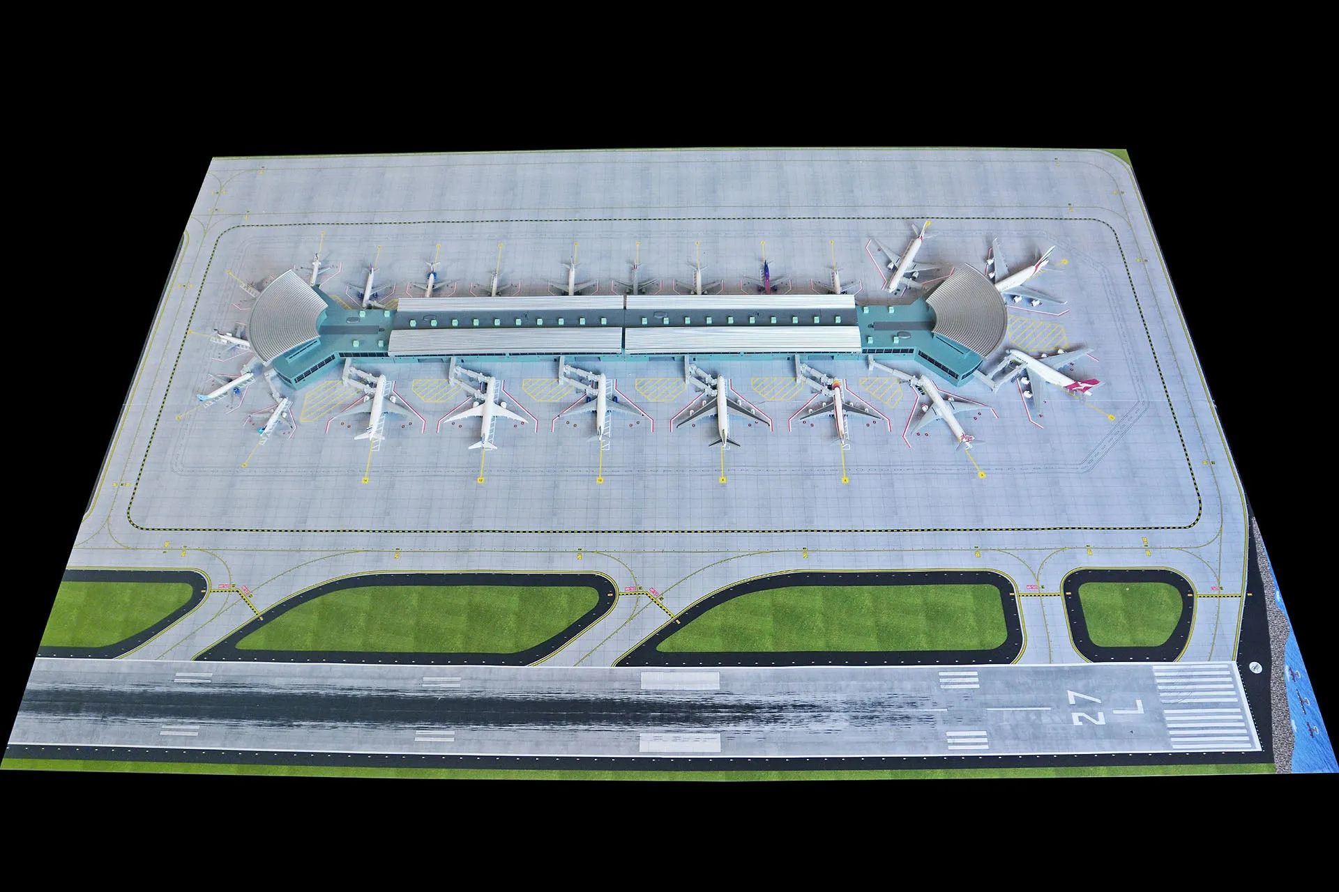 GeminiJets 2019 Deluxe Airport Terminal & Mat Set 1:400 Scale GJARPTC